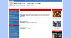Desktop Screenshot of minnesota.personalchef.com