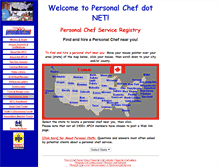 Tablet Screenshot of personalchef.net