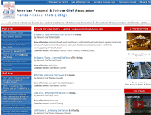 Tablet Screenshot of florida.personalchef.com