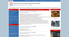 Desktop Screenshot of maryland.personalchef.com